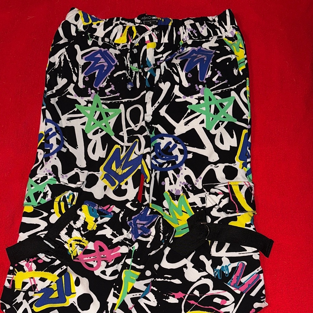 Colorful Graphic Joggers